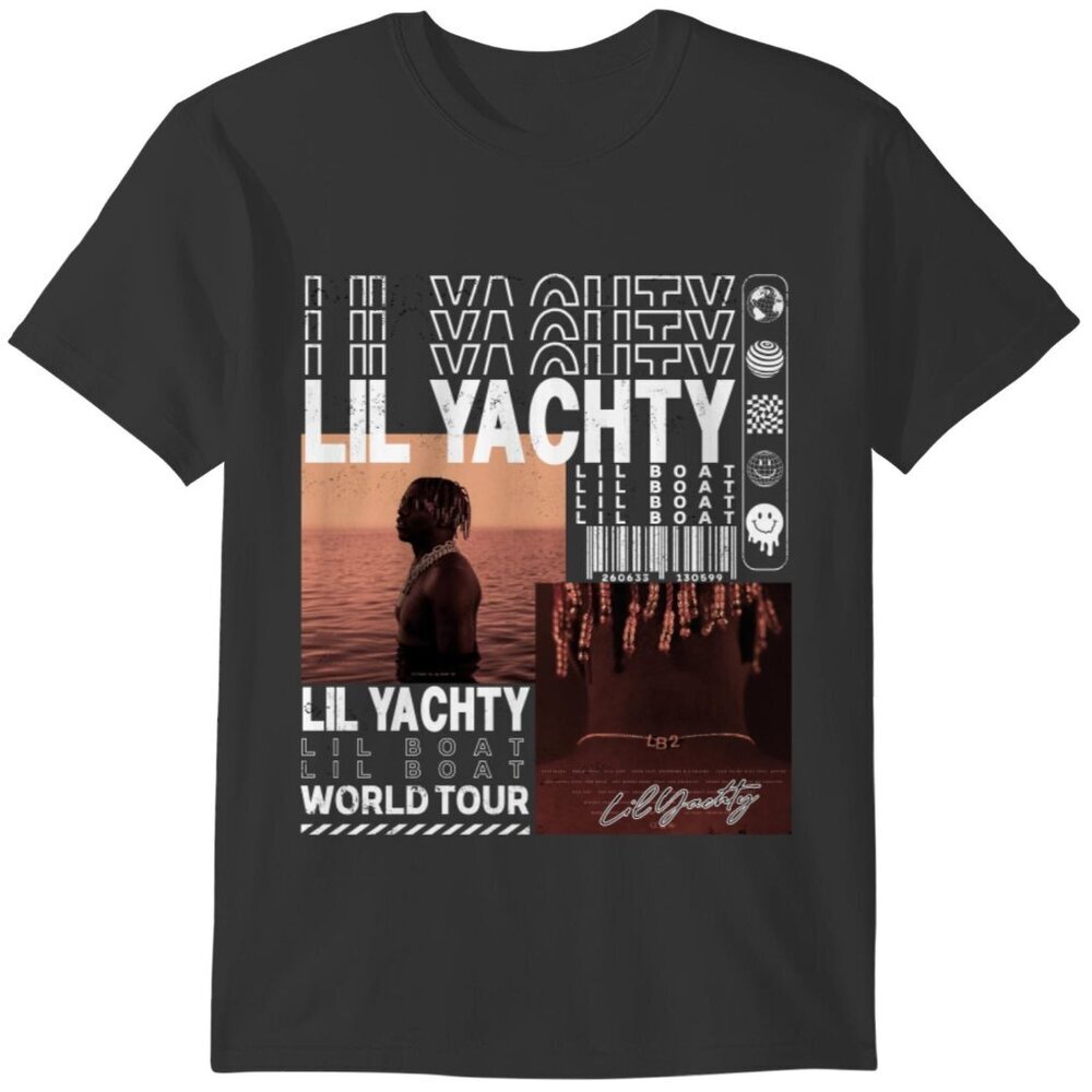 Lil Yachty The Field Trip Tour 2023 Y2K Rap Graphic T-Shirt Retro Music 91